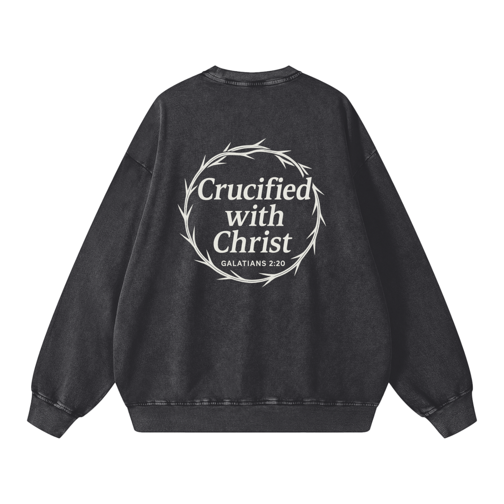 Snow Washed Oversized Sweatshirt